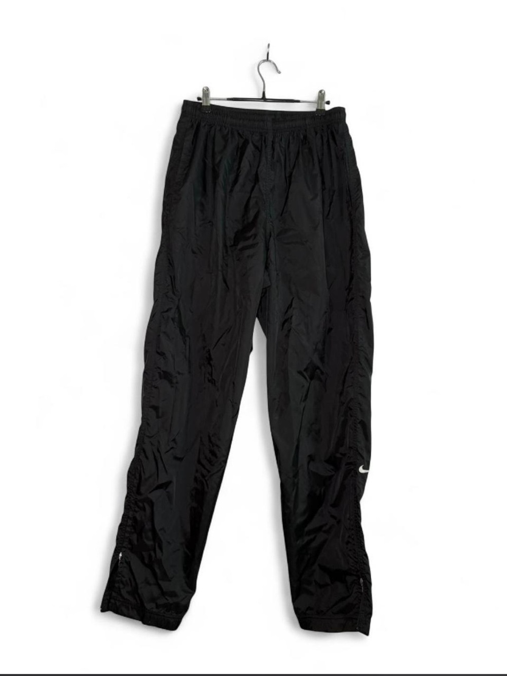Nike nylon track pants in black